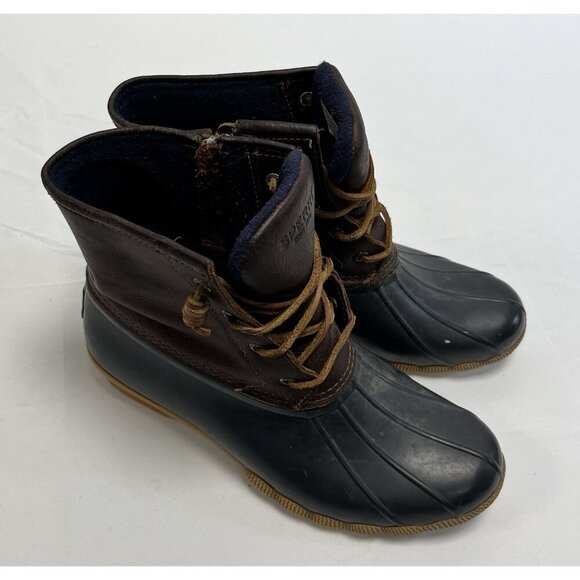 Sperry Top-Sider Women's Duck Boots Size 9.5M Brown Leather Waterproof 🤎 - Picture 3 of 7